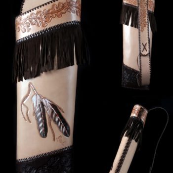 Back quiver “Indian feathers”