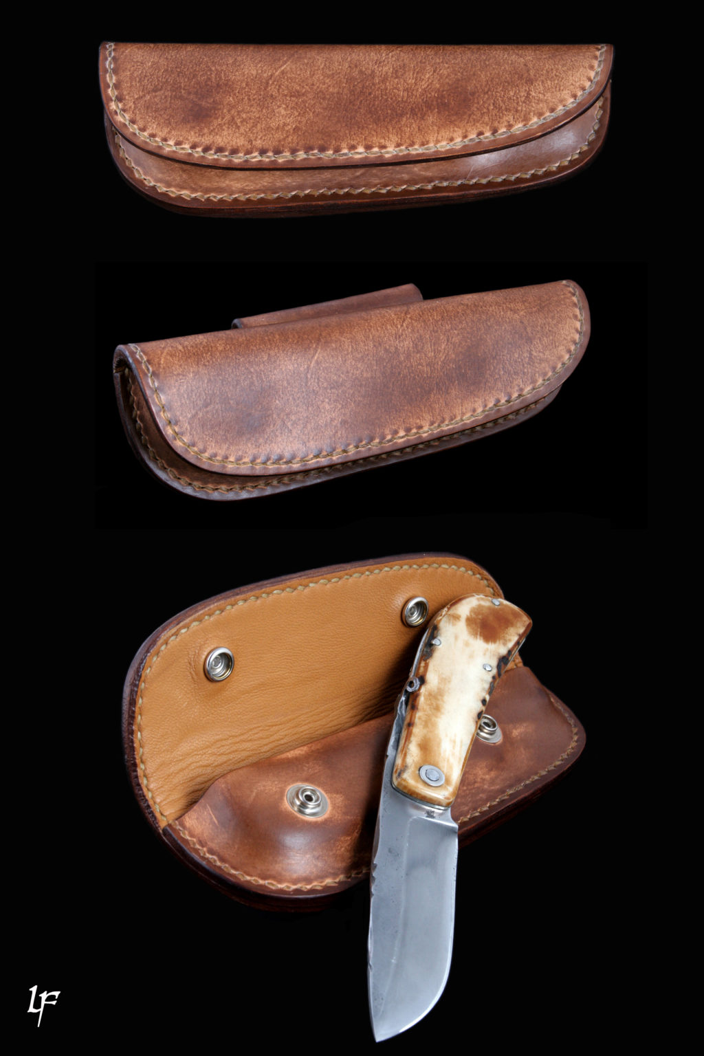 Étui De Couteau Pliant En Similicuir – Passe-ceinture, Protection Portable