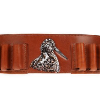 Cartridge belt in leather