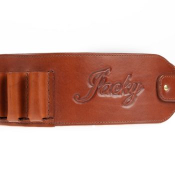 Cartridge belt in leather