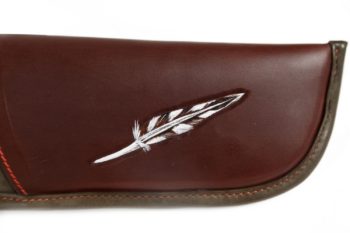 Etui de fusil pour bécassier, Leather rifle case woodcoke