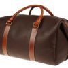 Sac de voyage en cuir, leather travel bag