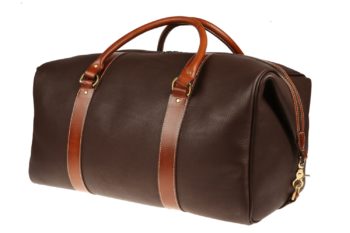 Sac de voyage en cuir, leather travel bag