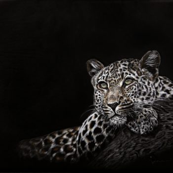 tableau léopard
