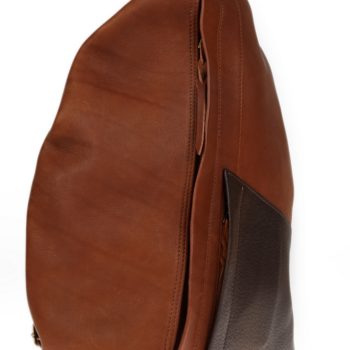 Leather backpack