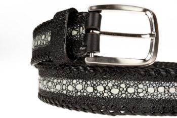 ceinture en galuchat, belt in stingray