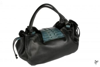 Sac en cuir de veau et croco – Image 3