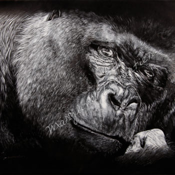 Tableau gorille, gorilla painting