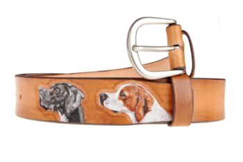 Ceinture personnalisée, chien pointer