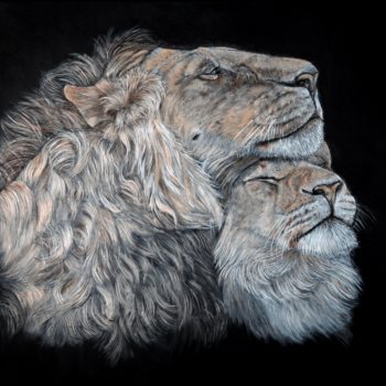 tableau lions