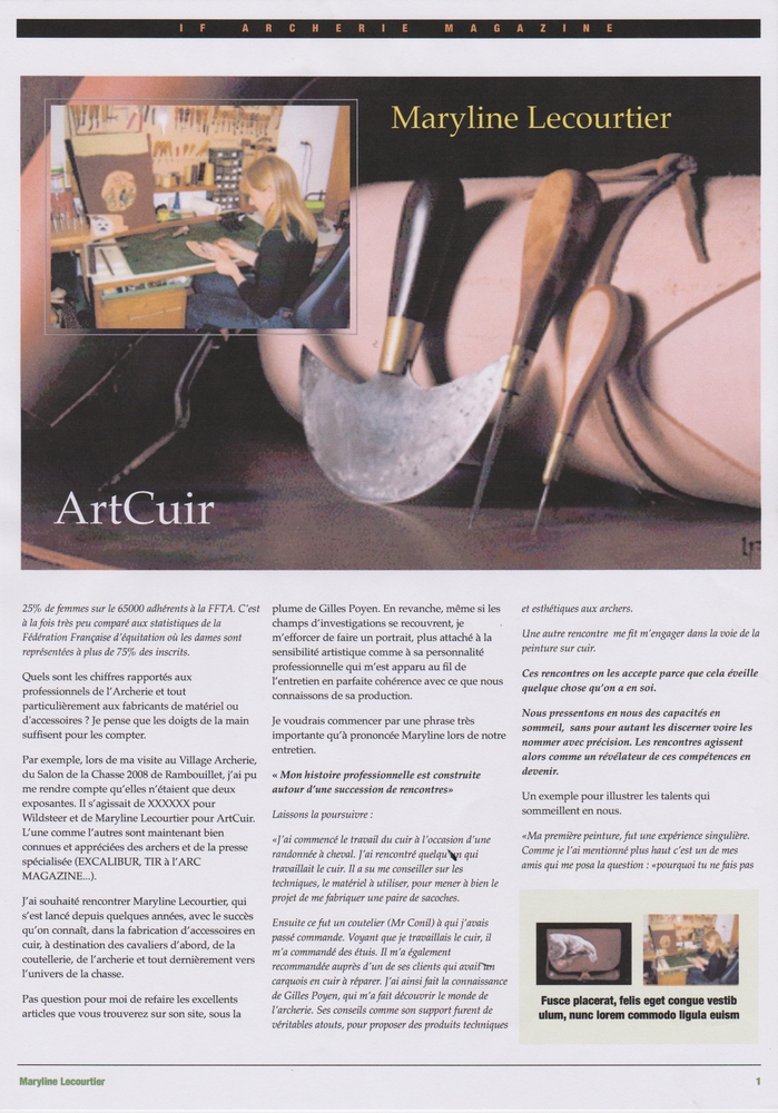 IF Archerie magazine