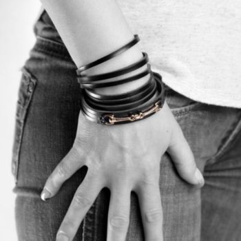 bracelet en cuir, Leather Wristband