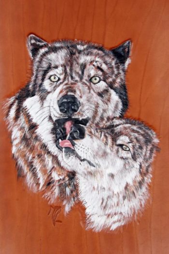 Carquois de dos "Couple de loups" – Image 2