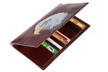 porte chéquier en cuir, Checkbook holder